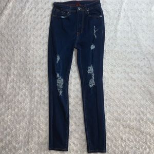 Dark Blue Ripped Jeans